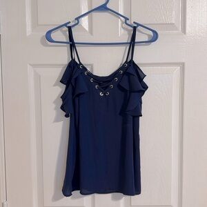Express top - blue - size small